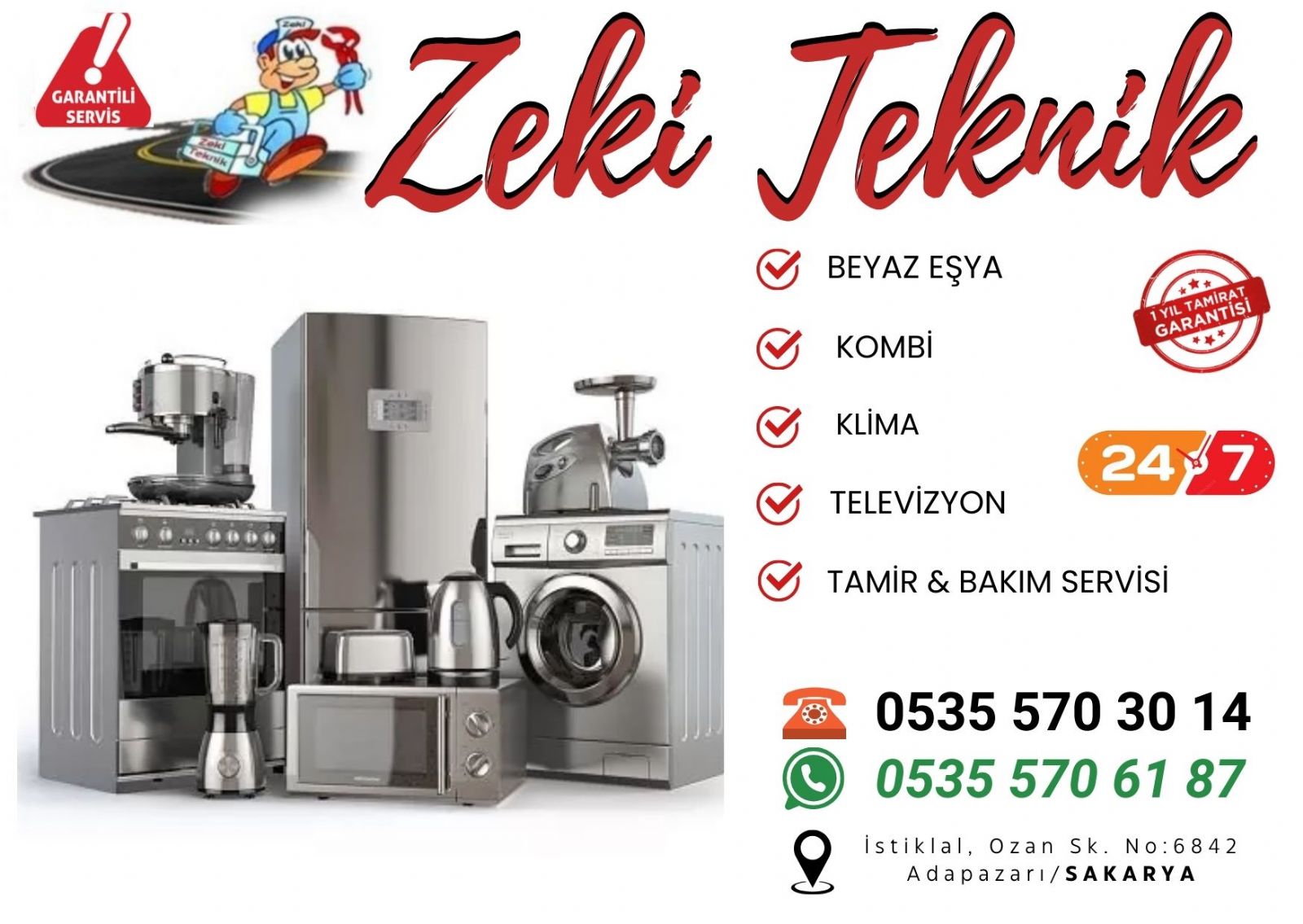 Adapazarı Beyaz Eşya Servisi